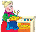 Old lady baking. jpg